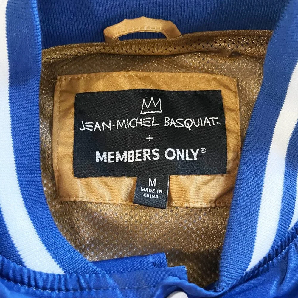 Jean-Michel‎ Basquiat x Members Only Bomber Jacket NWT Size Medium